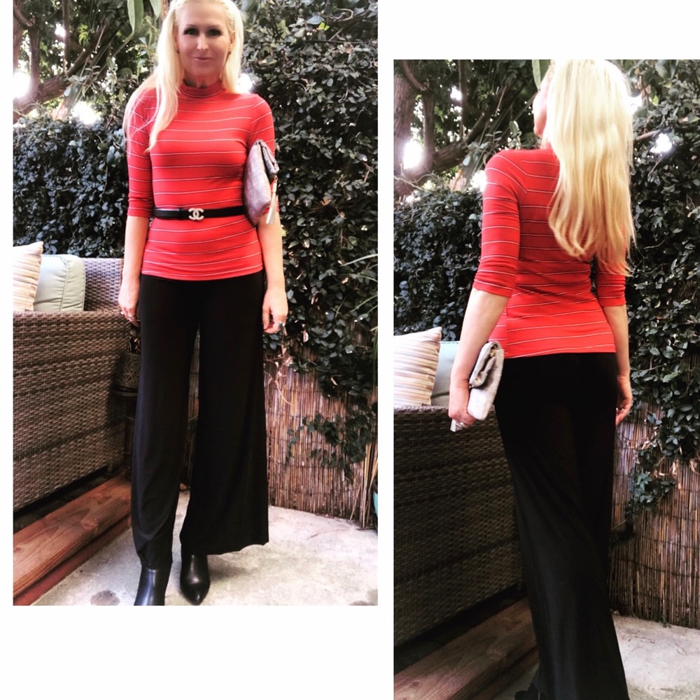 Black Silky Wide Leg Pant🤩